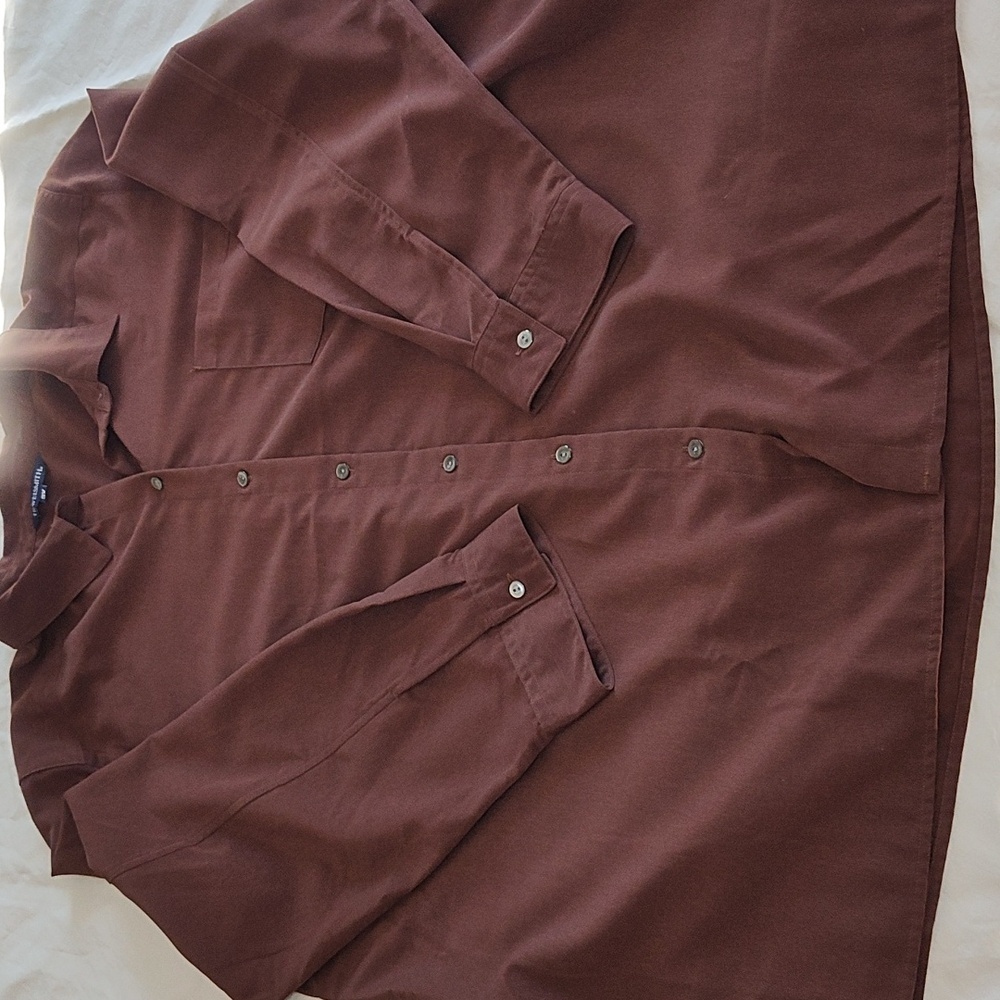 TravelSmith Blouse Long Sleeve Button Front Size 3X Vacation Packable Resortwear - Picture 3 of 10